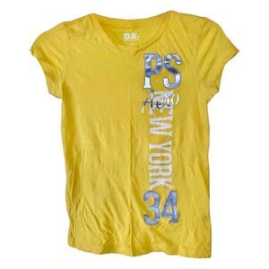 🔥 5 for $30 🔥 Aéropostale Girls Yellow Fitted T-Shirt | Medium